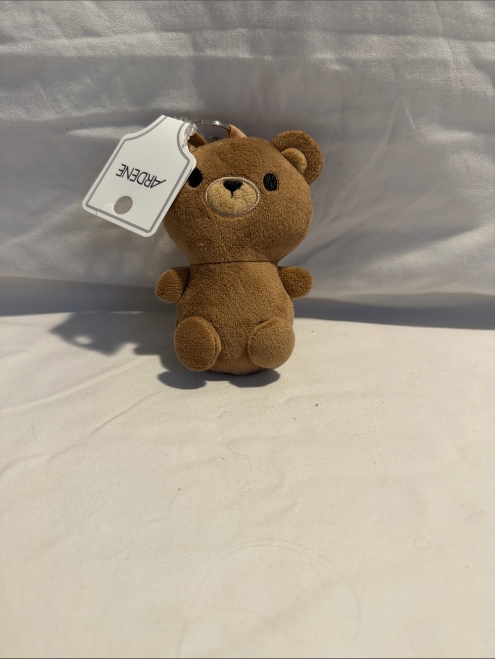 Ardene Brown Plush Bear Keychain Mini Stuffed Toy